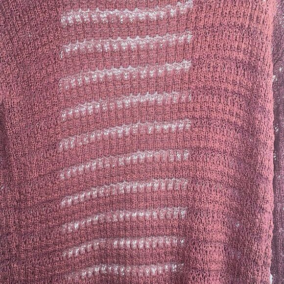 Burgundy Brink Loose knit Sweater Duster - Picture 12 of 13